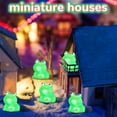 thumbnail image 3 of Tutuviw 100Pcs Resin Mini Frogs Green Tiny Frog Glow Cute Tiny Glow in The Dark Frogs Miniature Glowing Frog Ornaments for Garden Dollhouse Decoration Crafts(Green), 3 of 7