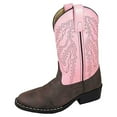 thumbnail image 3 of SMOKY MOUNTAIN BOOTS Girls Monterey Western Boots, Color: Brown/Pink, Size: 1.5, Width: R (1574C-1.5R), 3 of 6