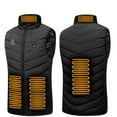 thumbnail image 4 of Lilgiuy Halloween Heated Vest for Women and Men Solid Heart Print Lightweight Electric Stand Collar Full Zipper Heated Vest with Pocket, 4 of 4