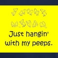thumbnail image 3 of CafePress - Just Hangin' With My Peeps T Shirt - Men's Classic Graphic Cotton T-Shirt, 3 of 4