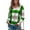 Green, variant on LYXSSBYX Women Long Sleeve Tops Fashion Women's Casual Lattice Printed Long Sleeve V-Neck Tunic Blouse Tops
