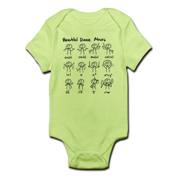 CafePress - Beautiful (Math) Dance Moves Body Suit - Baby Light Bodysuit