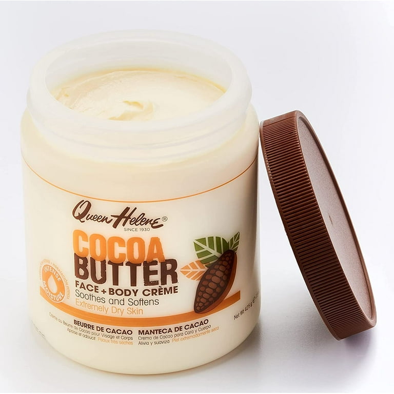 フェイスクリーム cocoa Queen Helene Cocoa Butter Creme for Dry Skin, Face & Body, 4.8 oz