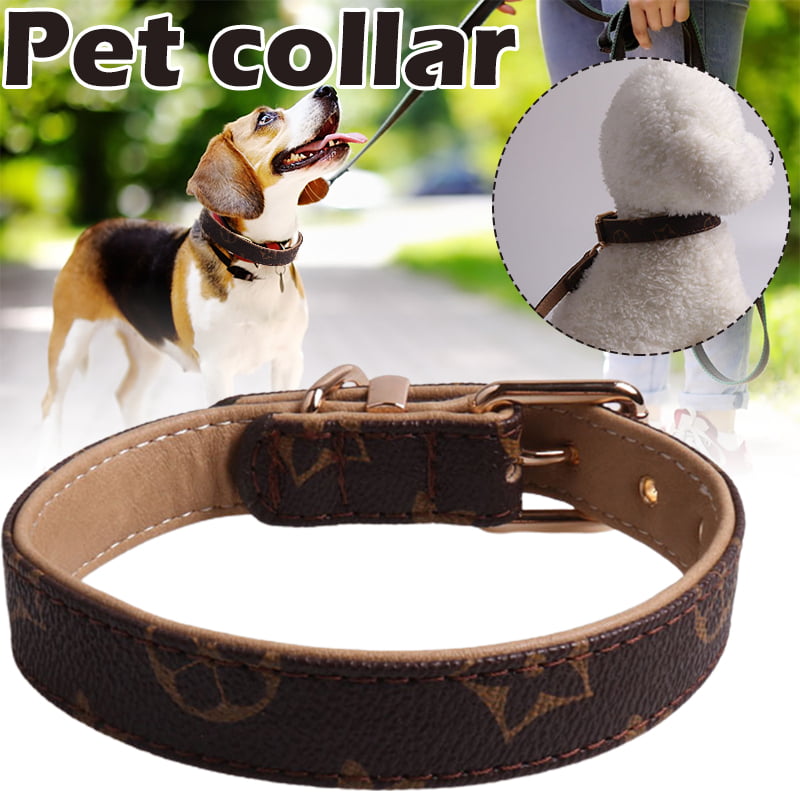 PU Dogs Medium Puppies Dog Small New Brand For Soft & Adult Padded Large Collar 