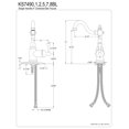 thumbnail image 3 of Kingston Brass Ks7498Bl Single Lever Handle Bar Faucet With Cover Plate - Satin Nickel Finish, 3 of 3