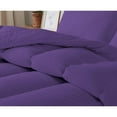 thumbnail image 5 of 1 Piece Luxurious Straight Line Pattern Comforter All Season 800 Threads Count Oversized Super King Size - Ultra Soft 550 GSM 100% Egyptian Cotton (Solid Purple Colour ), 5 of 6