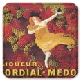 thumbnail image 2 of Vinyl Drink Coasters - Set of 4 - Liqueur, 2 of 3
