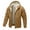 C4/Khaki, variant on Vividxx Men's Jacket Solid Color Hooded Jacket With Pockets Drawstring Warm Zip Up Outerwear Coat For Casual Winter Long Sleeve