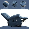 thumbnail image 4 of JONPONY Lagre Power Lift Recliner Chair for Elderly with Heat and Massage, Lay Flat Assist Recliner with Side Pocket for Living Room，Blue, 4 of 13