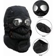 thumbnail image 3 of Winter Thermal Trapper Hat With Glasses Winter Cycling Windproof Ski Mask Cap, 3 of 5