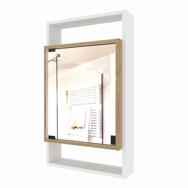 Mueble Botiquín con Espejo Maderkit Dakota Beige