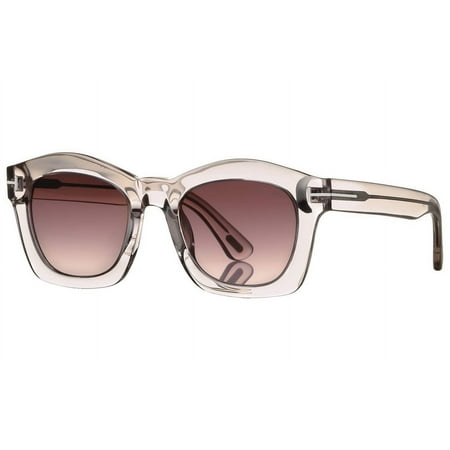 Tom Ford Greta TF 431 74S Transparent Purple Geometric Sunglasses