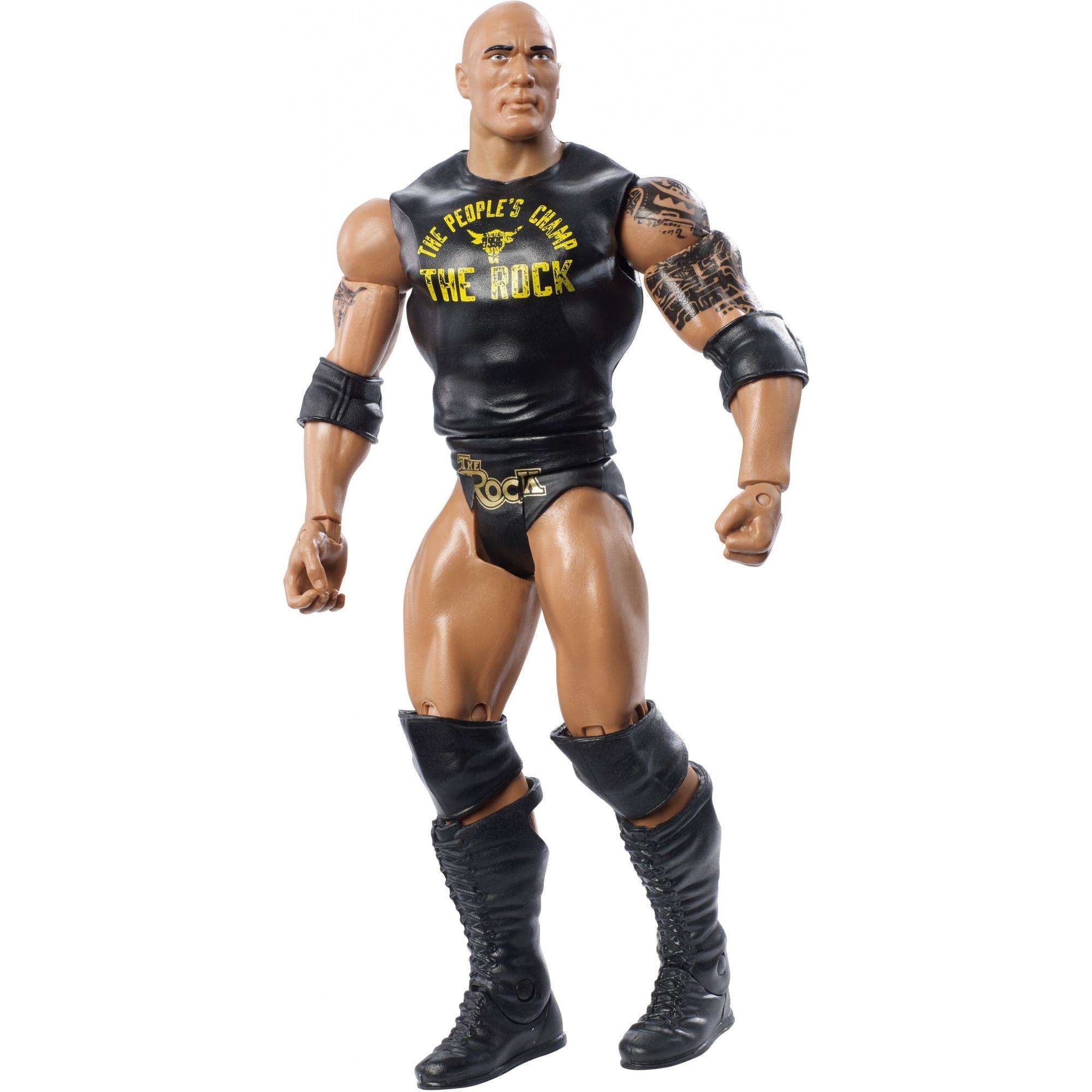 WWE The Rock 6-inch Articulated Action Figure with Ring Gear