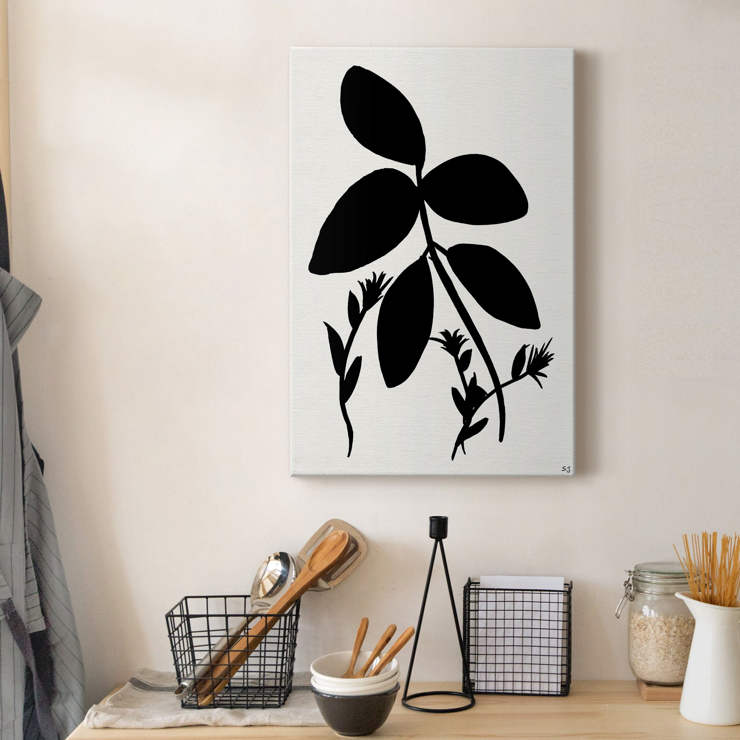 Silhouette Garden II Premium Gallery Wrapped Canvas - Ready to Hang - 40 x 60