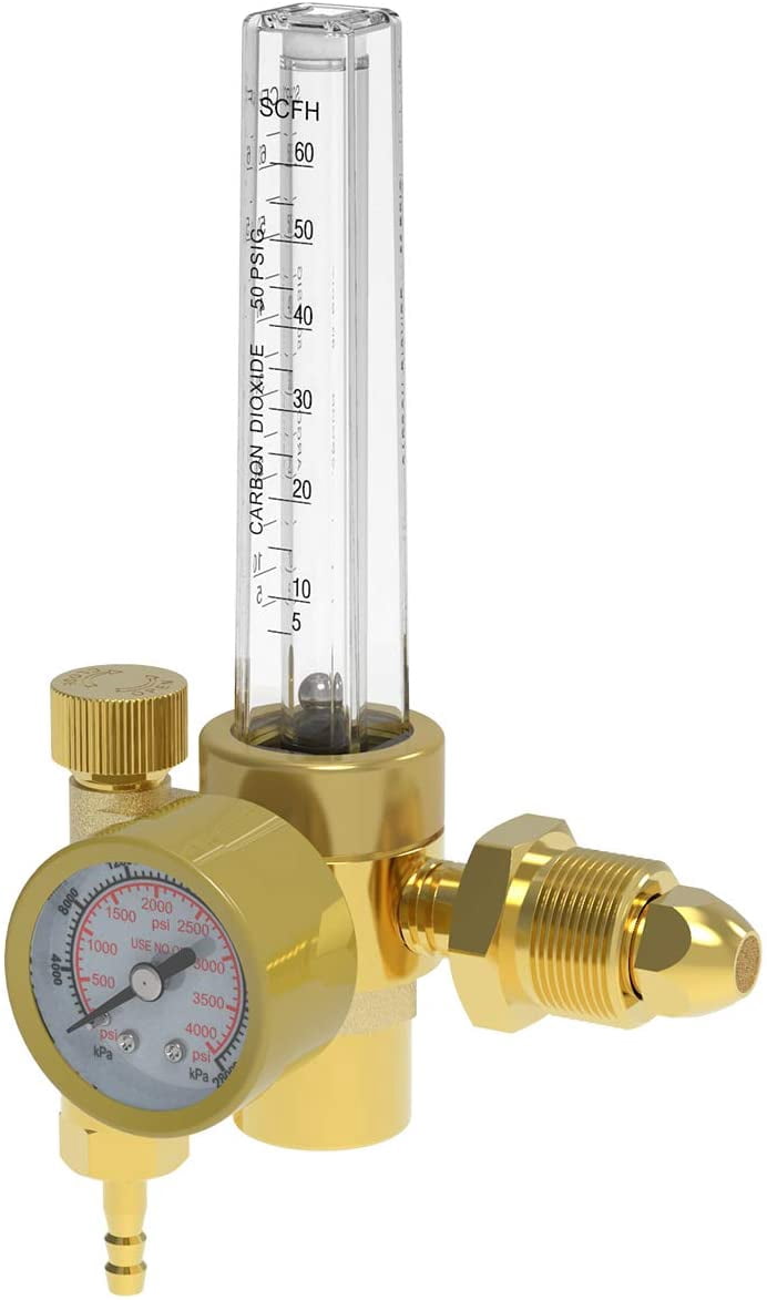 YesWelder Durable Argon/CO2 Mig Tig Gas Flow Meter, 0-4000 PSI, 1 Piece