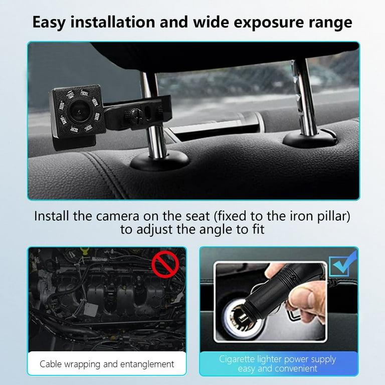 Baby Car Seat Baby Car Camera,7'' Screen Rear Facing Car Seat