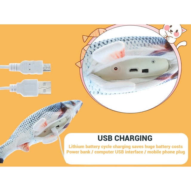 Juguete de pez Realista ANGGREK pez de simulación Eléctrica 30 cm