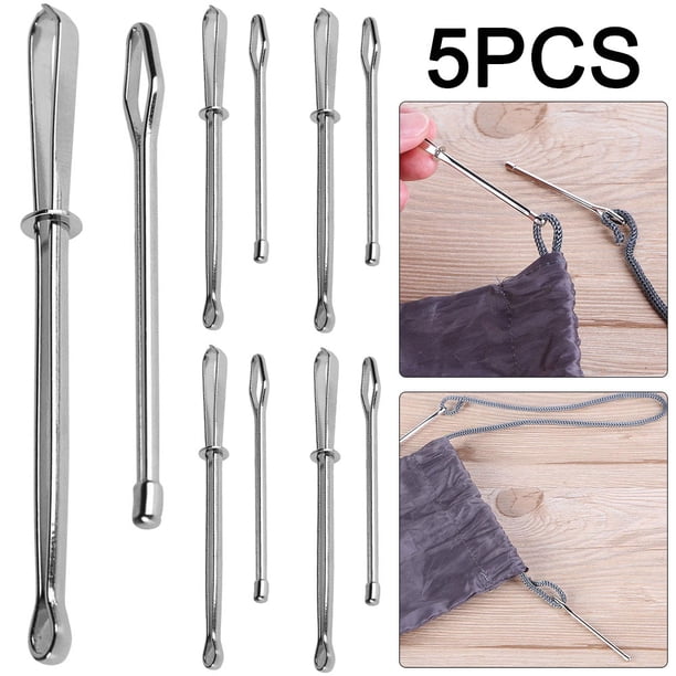 10 Uds. Acero Inoxidable Bodkin Wear Cuerda Elástica Enhebradores Guía Herramientas Uso