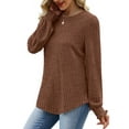 thumbnail image 3 of Fantaslook Womens Tops Dressy Casual Long Sleeve Shirts Fashion Blouses Lightweight Fall Sweaters, 3 of 7