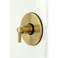 thumbnail image 3 of Kingston Brass KB6337NDL NuvoFusion Single-Handle Pressure Balanced Tub and Shower Faucet, Brushed Brass, 3 of 7