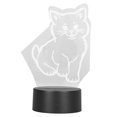 thumbnail image 1 of 3D Cat Lamp, 3D Lamp Easy  Unique Design 7 Colors Changing  for Bedroom for Dorm for Office, 1 of 8