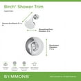 thumbnail image 5 of Symmons 599115TRM Birch Shower Only Trim Package - Chrome, 5 of 5