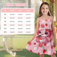 thumbnail image 5 of Uourmeti Kids Horse Dresses for Girls 3-14Y Summer Cute Strappy Tiered Dress Girls Birthday Party Sundress Soft A Line Swing Midi Dresses, 5 of 7