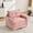 Pink, variant on 360° Swivel Accent Chair, Oversized Arm Chair with 30-inch Wide Seat and Double-Layer Cushion, Comfy Chenille Single Sofa Chair with Side Pocket for Living Room, Mustard Yellow