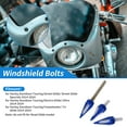 thumbnail image 2 of Pernerías únicas para parabrisas de Harley Davidson Touring Street Glide/ Street Glide Specials 2014-2024 1 perno largo 2 pernos cortos de aleación de aluminio azul, 2 of 6
