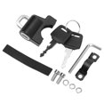 thumbnail image 3 of Motorbike Helmet Lock, Uniform Texture Prevent Theft Helmet Lock Rustproof Sturdy Multifunctional  For Electric Bike For Motorcycle Accessories, 3 of 8