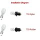 thumbnail image 5 of 1pc Led T10 T20 1156 1157 B9s Car Lamp Lights Bulb Socket Adapter Extension Connector Plug Bulb Holder, 5 of 5