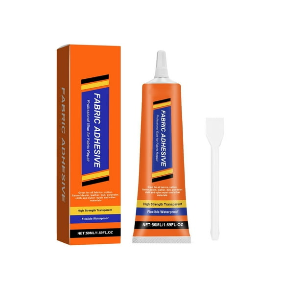 Universal Fabric Glue, Suitable For Cotton, Linen, Denim And Leather, No Sewing Required, Quick Bonding, Water-resistant, For Home DIY Handicra 50ml