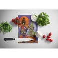 thumbnail image 2 of Carolines Treasures PPP3241LCB Yorkie Halloween Haunted House Glass Cutting Board Large, 12H x 16W, multicolor, 2 of 2
