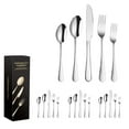 thumbnail image 1 of Tableware Cutlery Set Modern: 20PCS Stainless Steel Flatware Set Serving Utensil, 1 of 10