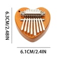 thumbnail image 4 of XZNGL 8 Key Mini Kalimba Exquisite Finger Thumb Piano Marimba Musical Good Accessory Christmas Gift, 4 of 9