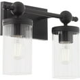thumbnail image 3 of Quorum Lee Boulevard by Tamara Day 560-2-59 Bath Vanity Light 15 in. wide - Matte Black, 3 of 4