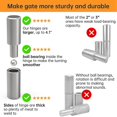 thumbnail image 4 of Weldable Gate Hinges 4 Inch,Heavy Duty Steel Weld Hinge,Detachable Hinges,Ball Bearing Detachable H, 4 of 5