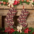 thumbnail image 6 of Salouo record Skull rock Print Christmas Decorations Stockings 1 Pack 18'' Xmas Stockings Holiday Stocking Personalized Farmhouse Decor for Home Family Party Tree, 6 of 7