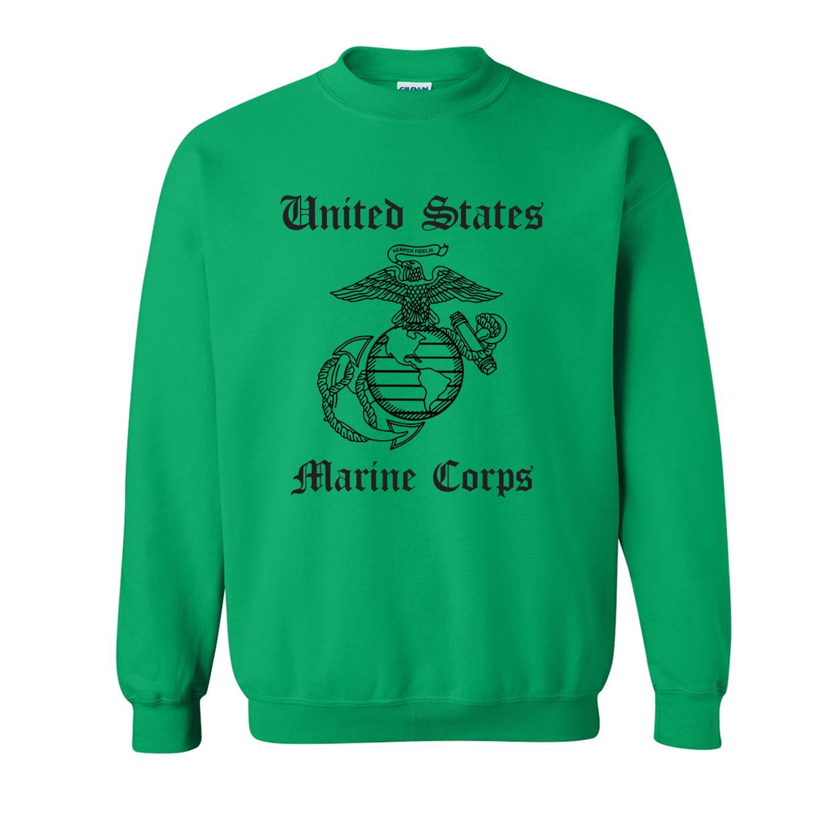 USMC Veteran Crewneck Sweatshirt in Sand