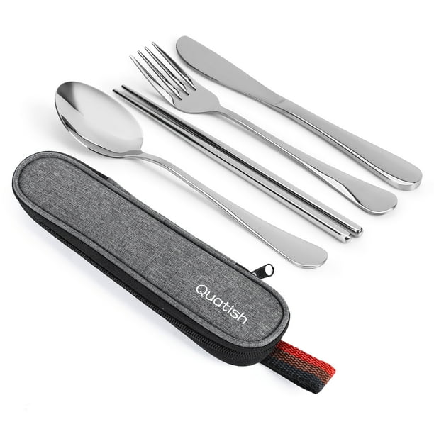 8Pcs/set Tableware Reusable Travel Cutlery Set Camp Utensils Set with