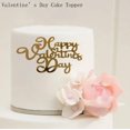 thumbnail image 4 of Adornos para tartas Hayooha Happy Valentine's Day, 16 unidades, dorados, 4 of 7