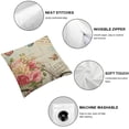thumbnail image 4 of SHANXI Throw Pillow Covers Home Decor Paris Flower Decorative 18x18in, 4 of 5