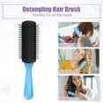 thumbnail image 7 of Unique Bargains Hair Brush 9 Row Styling Brush for Women Detangling Brush Travel Wet Hair Brush for Curly Hair Blue, Black, 7 of 7