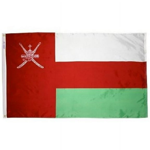 4 ft. X 6 ft. Nyl-Glo Oman Flag