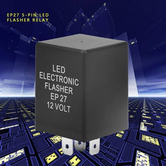 EP27 5-Pin LED Flasher Flash Relay for Turn Signal Light Hyper Flash Fix 12V