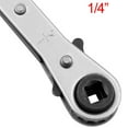 thumbnail image 2 of MERRYHAPY Multi Functional Ratchet Wrench Hand Tool Silver for Refrigeration Maintenance 1Set, 2 of 8