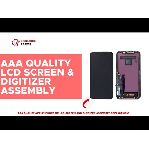 Replacement In-Cell Quality LCD Display Touch Screen Digitizer Assembly With Metal Frame For Apple iPhone XR - Black
