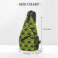thumbnail image 2 of Crossbody Sling Backpack Jamaica Flag Travel Sport Hiking Chest Bag Daypack, 2 of 6