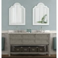 thumbnail image 5 of Kate and Laurel Sindahl Rustic Wood Framed Arch Wall Mirror, 26 x 35, Distressed White, Moroccan-Inspired Accent, 5 of 8