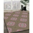 thumbnail image 3 of Ahgly Company Machine Washable Indoor Square Transitional Dark Sienna Brown Area Rugs, 8' Square, 3 of 7